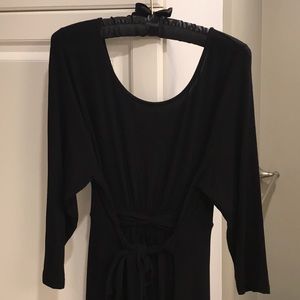 Versatile black maternity Jersey dress